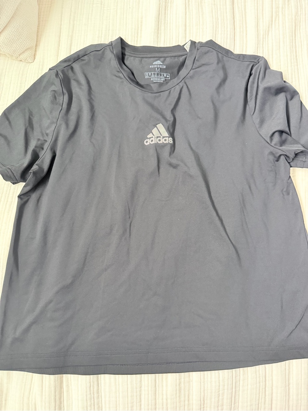 adidas Dark Gray Short Sleeve Performance Tee
